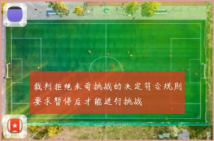 裁判拒绝米奇挑战的决定符合规则要求暂停后才能进行挑战